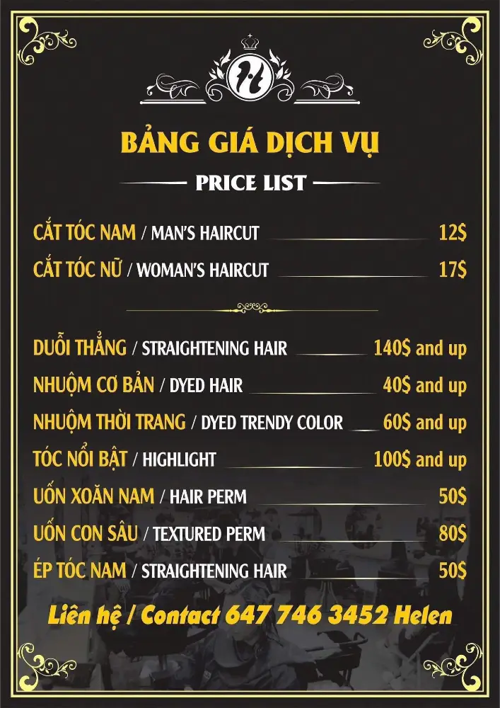 CẮT TÓC NAM CHỈ 12$
